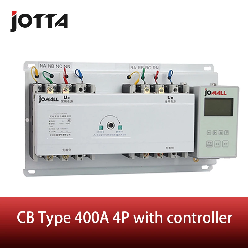Nou tip 400A 4 poli 3 faze automatic transfer switch ats cu limba engleză controller