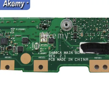 Akemy S400CA Laptop placa de baza Pentru Asus S400CA S500CA S400C S500C S400 S500 Test original, placa de baza 4G RAM 847 CPU