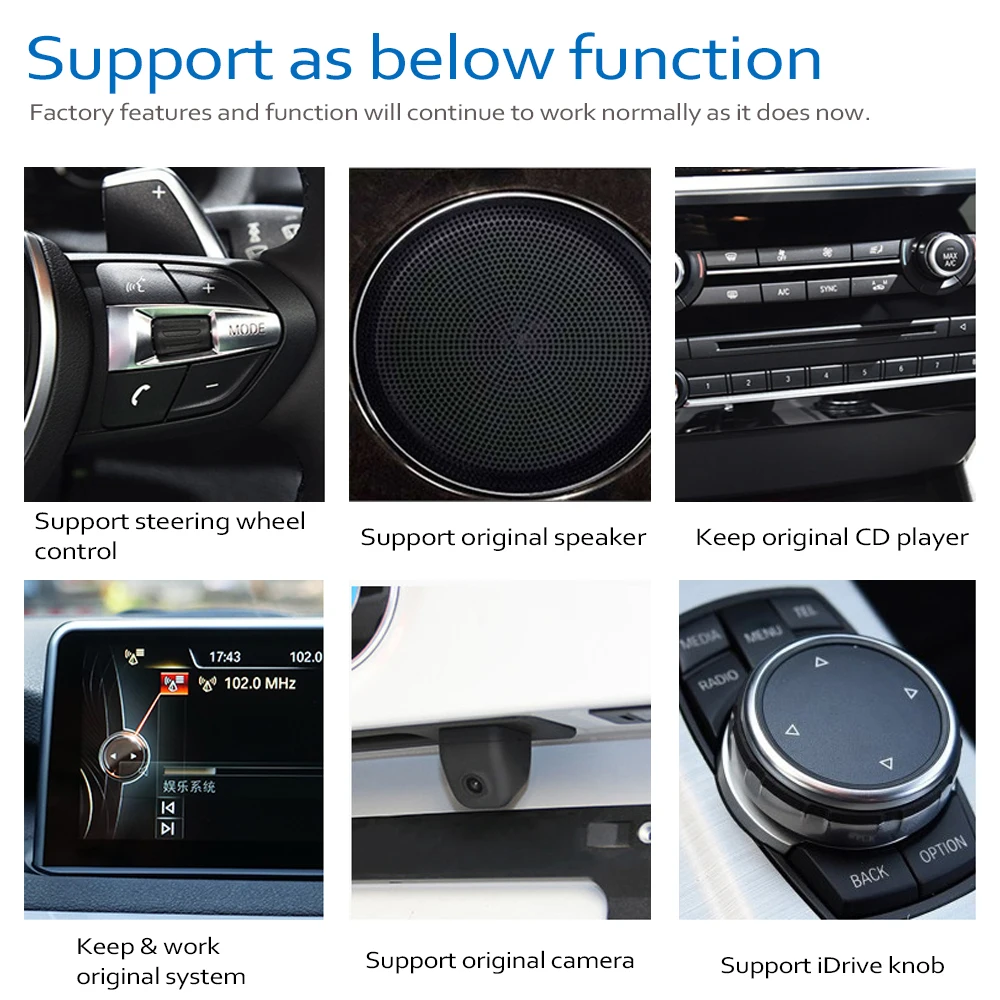 Pentru BMW X3 F25 2011~2013 CIC Android DVD Auto Navi Player Audio Stereo HD Touch Ecran Toate Într-O singură WIFI BT Hartă