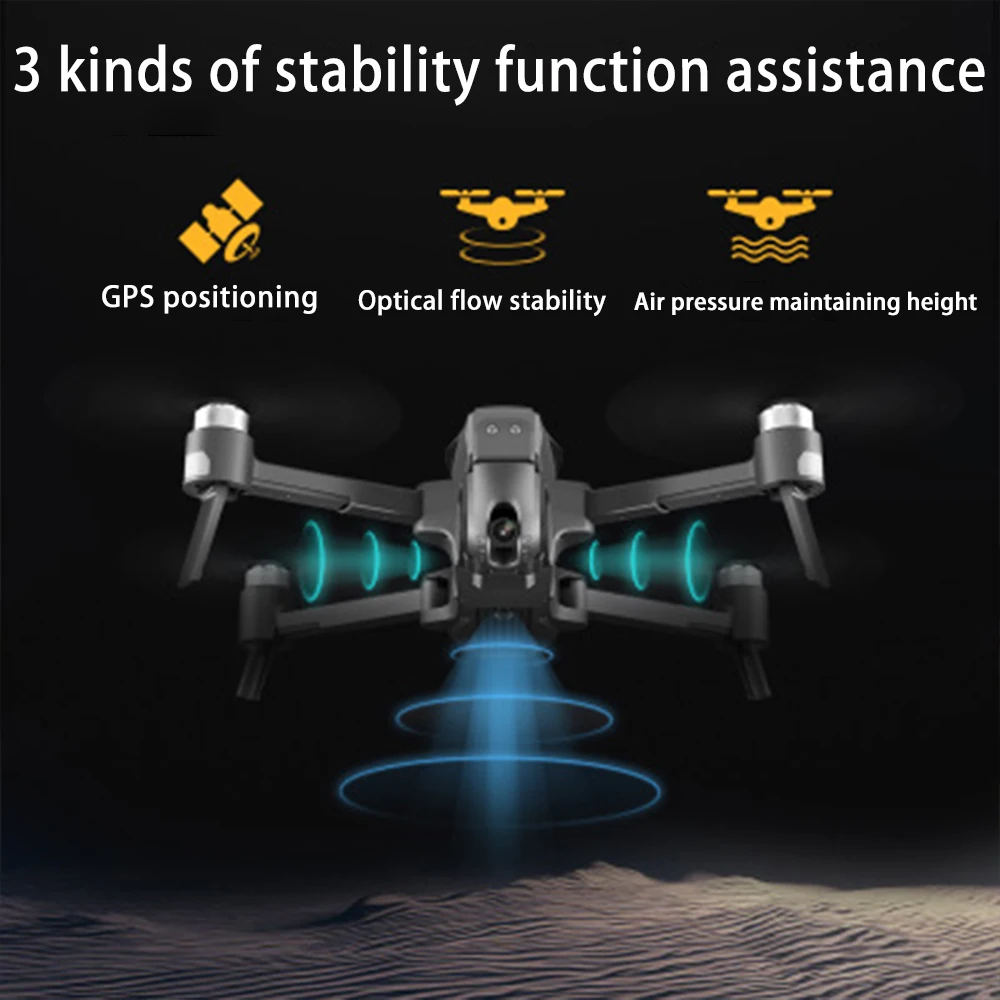 Halolo D4 Drone GPS Quadcopter HD 4K, 1080P FPV 600M WIFI Live video 1.6 KM distanta de control de Zbor de 30 de minute drona cu Camera