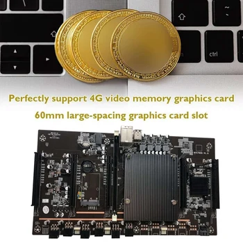 BTC Mining Placa de baza X79 H61 cu E5 2620 V2, CPU RECC 4GB de Memorie DDR3 SSD 120G 5X PCI-E 8X Suport 3060 3070 3080 GPU