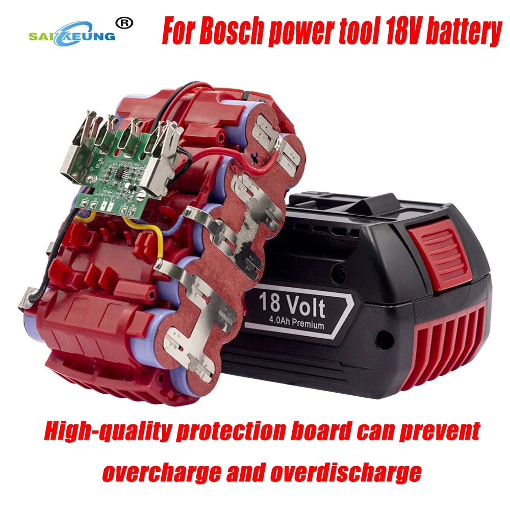 18V4Ah Reîncărcabilă litiu-ion Baterie este Potrivit pentru Bosch power tools schimb 4000mah portabil de înlocuire BAT609 indicator.