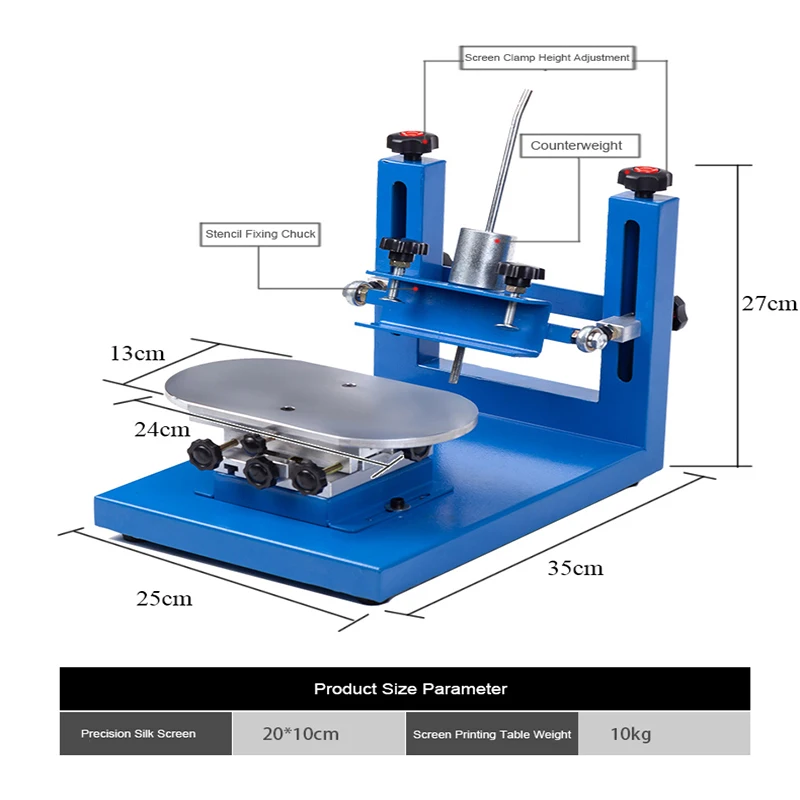 De înaltă precizie Ecran Stație de Imprimare Manuală, Imprimare Ecran de Imprimare Mașină Semi-automată Stație de Imprimare