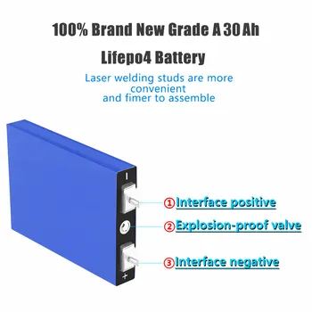 LiitoKala Lifepo4 3.2 V 30Ah Baterie Reîncărcabilă Litiu Fosfat de Fier Monomer Pentru Scuter E-biciclete de Stocare a Energiei Bateriei