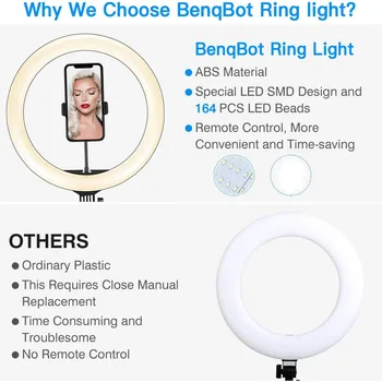 Video Lumini Estompat Lumina Selfie LED-uri de Lumină Inel USB Inel de Lampa Cu Suport Trepied Rim De Lumină Pentru a Face TikTok Youtube ringlight