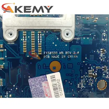 Akemy FX705DD Laptop placa de baza (17 inch) Pentru ASUS FX705DT FX705DY FX705D original, placa de baza W/ AMD Ryzen R7-3750H GTX 1050-GPU