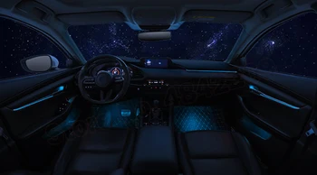 Auto Pentru Mazda 3 Axela 2017-2020 Butonul de Control Decorative de Lumină Ambientală 64-Set de Culoare de Atmosfera Lampa iluminat LED benzi