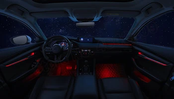 Auto Pentru Mazda 3 Axela 2017-2020 Butonul de Control Decorative de Lumină Ambientală 64-Set de Culoare de Atmosfera Lampa iluminat LED benzi 1