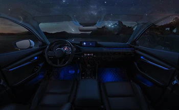 Auto Pentru Mazda 3 Axela 2017-2020 Butonul de Control Decorative de Lumină Ambientală 64-Set de Culoare de Atmosfera Lampa iluminat LED benzi 3