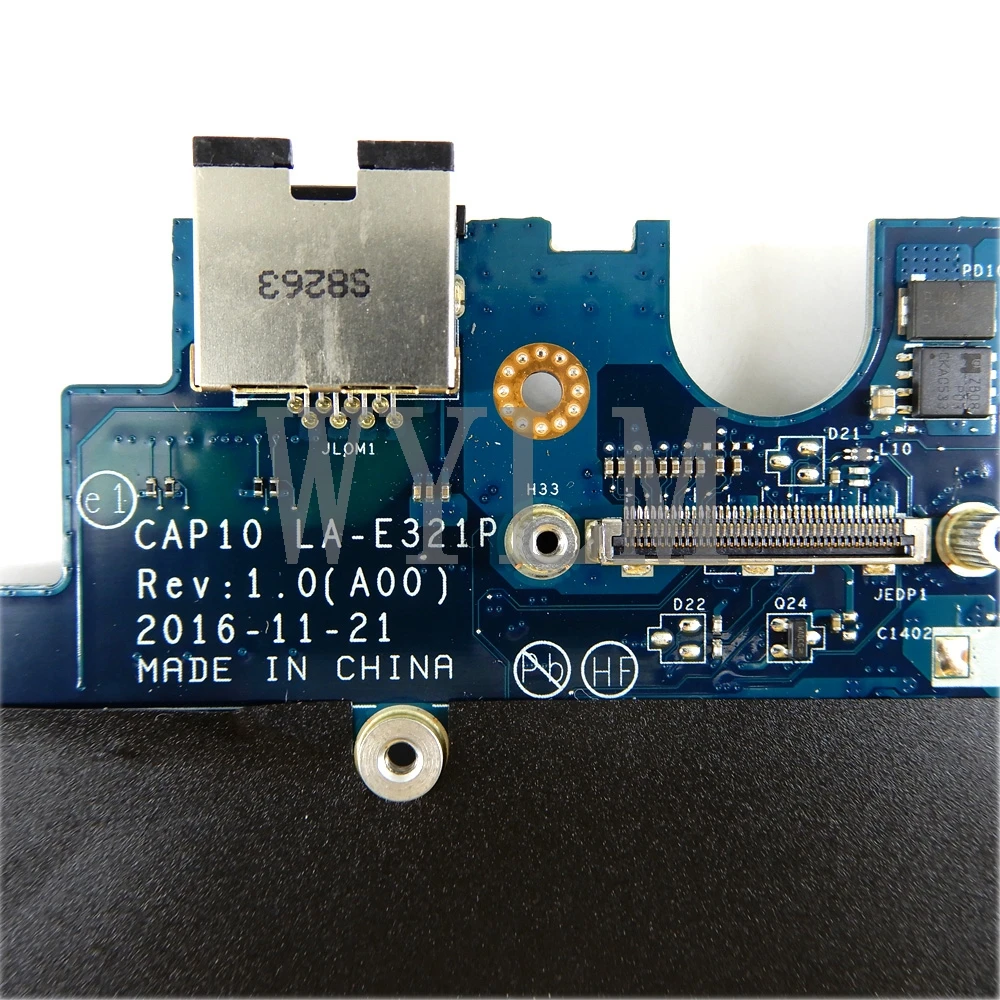 CN 0Y867X CAP10 LA-E321P i7-7820U Placa de baza Pentru DELL Precision 7720 M7720 Y867X Laptop placa de baza Testat 0