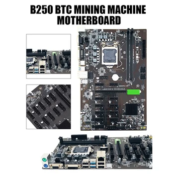 HOT-B250C BTC Miner Placa de baza+G3900 CPU+DDR4 4GB 8 RAM+12buc 009S Plus pentru BTC 4