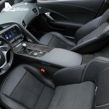 VITEZA Fibra de Carbon pentru Chevrolet Corvette 2016 2017 2018 2019 Accesorii Auto Gear Shift Panou Acoperă Ornamente Autocolante