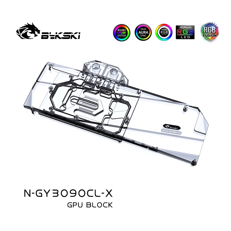 Bykski Apă Bloc N-GY3090CL-X , Pentru GALAX RTX 3090 24GB Clasic Carte de GPU , Cu Backplane Cupru Radiator de Răcire cu Apă 0