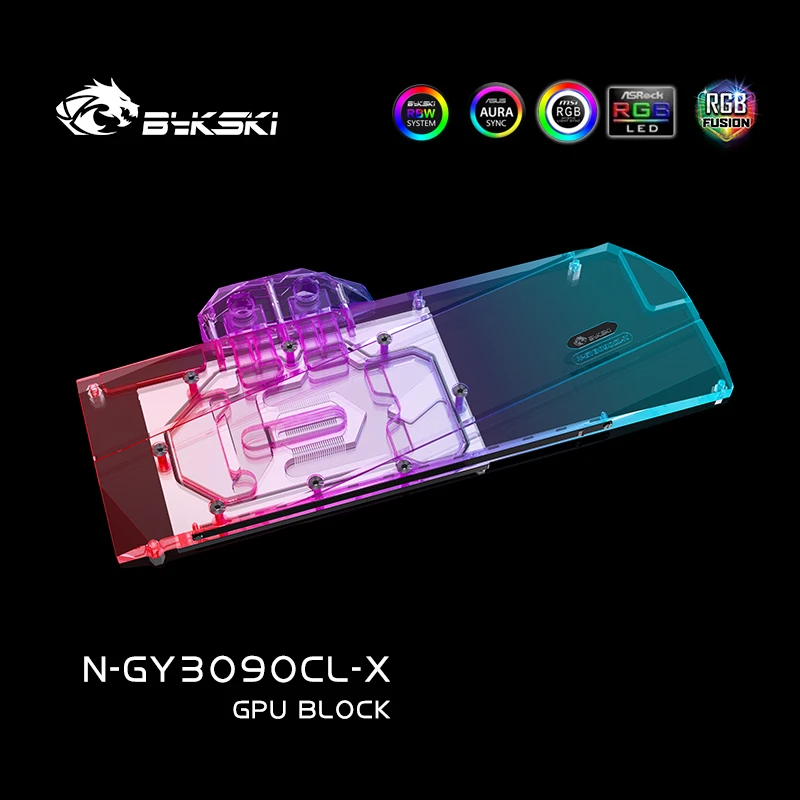 Bykski Apă Bloc N-GY3090CL-X , Pentru GALAX RTX 3090 24GB Clasic Carte de GPU , Cu Backplane Cupru Radiator de Răcire cu Apă 4