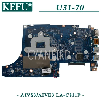 KEFU LA-C311P original placa de baza pentru Lenovo U31-70 cu procesor I5-5200U Laptop placa de baza 0