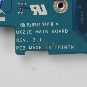 Akemy UX21E Laptop placa de baza Pentru Asus UX21E UX21 Test original, placa de baza 4G RAM, I7-2677M /i7-2640M