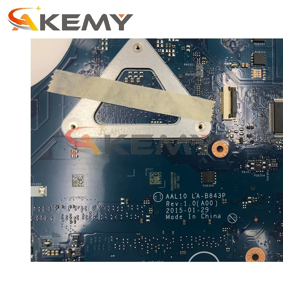 Akemy I3-5005U 920M/2GB Pentru Dell INSPIRON 5458 5558 5758 Laptop Placa de baza AAL10 LA-B843P NC-0HV659 HV659 Placa de baza testat 0