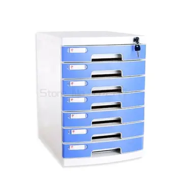 Desktop cu blocare din plastic tip sertar cabinetul de date mobilier de birou cutie de depozitare cutie de depozitare fișier fișier cabinet cabinet