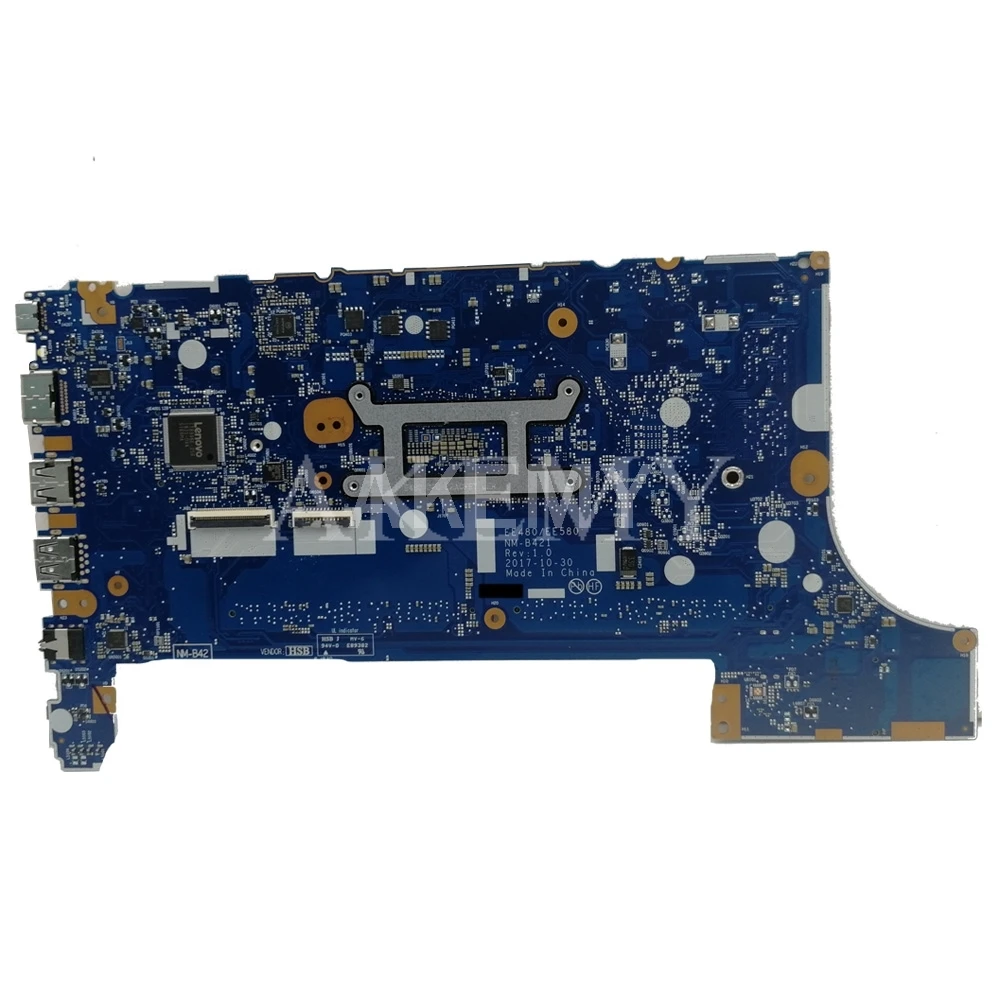 Akemy NM-B421 Laptop placa de baza pentru Toshiba E480 E580 01LW922 original, placa de baza pe deplin testat Cu I3-7100 2GB 2
