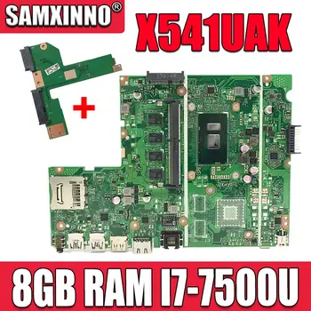 Bord liber Pentru Asus X541UA X541UAK X541UVK X541UJ X541UV X541U F541U R541U Placa de baza Placa de baza laptop W/ 8GB RAM, I7-7500U