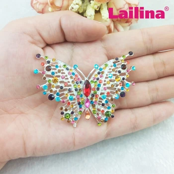 Custome Colorate Stras Fluture Broșă Pin, animale brosa Bijuterii accesorii de îmbrăcăminte Cadou pentru Femei 5