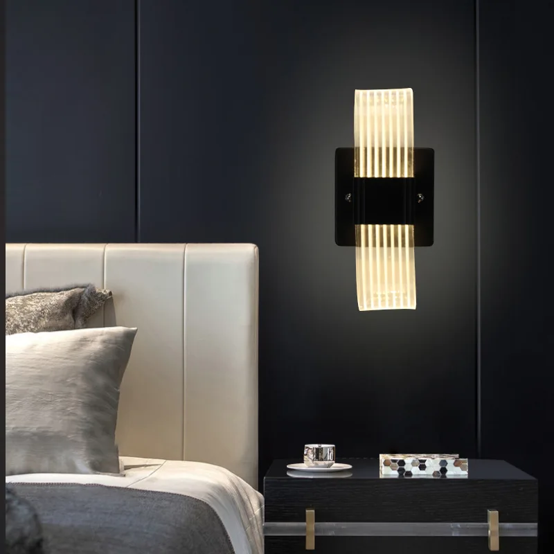 Nordic lampă de perete cameră de hotel de lux lumina de fundal de perete camera de zi culoar lămpi moderne personalitatea creatoare a condus lampă de noptieră