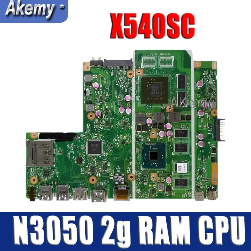 Amazoon X540SC Laptop placa de baza Pentru Asus X540SC X540S X540 Teste placa de baza original N3050 2g RAM CPU