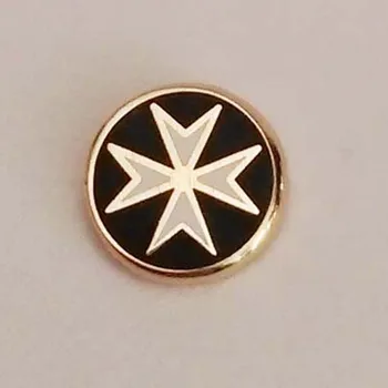100buc en-Gros Drăguț 7mmX7mm Masonice Freemasonary Gratuit Zidari Maltese Cross Pin Rever Insigna