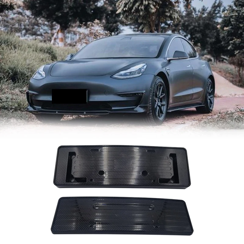 Mașina din Față și din Spate de Înmatriculare Cadru de Montaj potrivit pentru Tesla Model 3