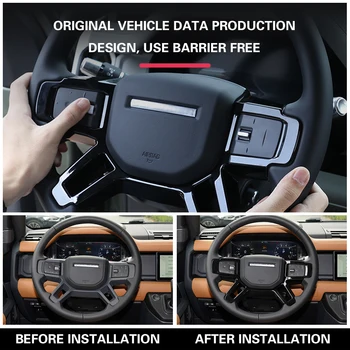 Pentru Land Rover Defender2020 Interior Volan Ornamente de Turnare prin Acoperire Cadru ABS Styling Auto Accesorii