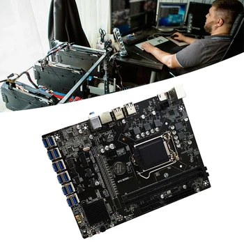 B250 BTC Mining Machine Placa de baza cu 8G RAM DDR4+G3930/G3900 CPU LGA 1151 Suport 12 Pcie pentru USB3.0 Grafica Sloturi