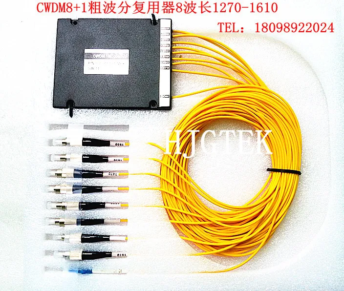 Fibra Optica 8 Canale CWDM Mux Demux Modul 1470-1610nm FC/UPC