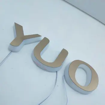 Personalizate baterie dus semne 3D publicitate mini acrilice led iluminat scrisoare alfabet