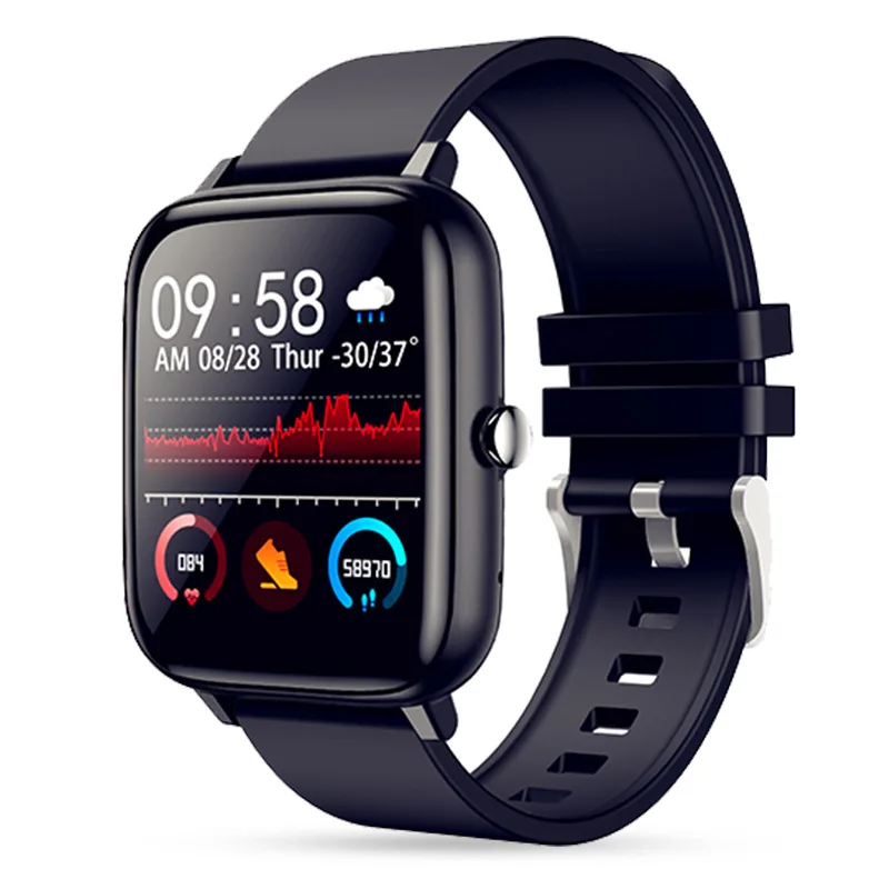 P6 Full Screen Smart Watch Bluetooth Fitness Tracker Sport Rata de Inima Sange Monitor Impermeabil Doamnelor Brățară Pentru Android IOS