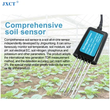 JXCT PH-ul Solului CE NPK Temperatura Umiditate Umiditate Cuprinzătoare Metru Digital Senzor Agricole Analizor Tester 3