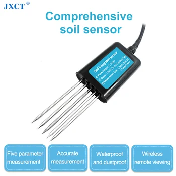 JXCT PH-ul Solului CE NPK Temperatura Umiditate Umiditate Cuprinzătoare Metru Digital Senzor Agricole Analizor Tester 4
