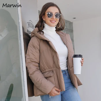 Marwin 2021 la moda Streetwear Haina Jacheta Femei Gros Solid de Înaltă Calitate, de sex Feminin de Iarna Noi Simplu Palton Cu Rață Jos