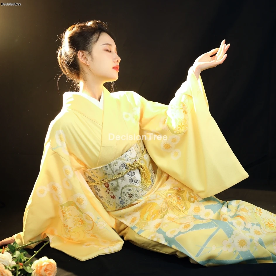 2021 tradiționale japoneze yukata kimono pentru femei vintage zână rochie geisha kimono pentru femei vintage spectacol de teatru costum cosplay halat