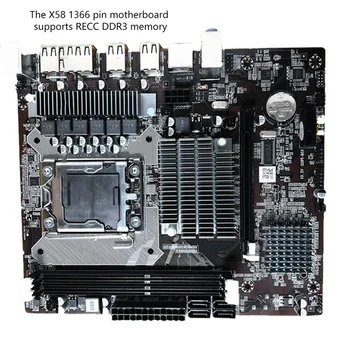 Placa de baza X58 LGA 1366 CPU Suporta Xeon Dual Core, Quad Core Server Recc memorie RAM DDR3 Placa de baza Desktop