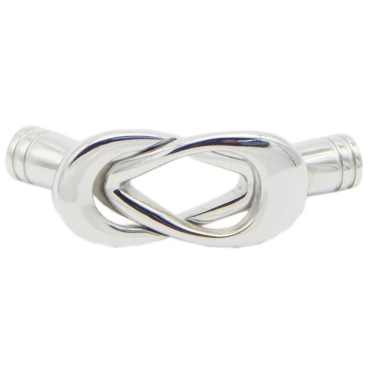 Constatările de bijuterii Dimensiunea Găurii de 5 mm din Oțel Inoxidabil, Piele coardă Brățară Incuietoare Magnetică DIY Bowknot Magnet, Cârlig de Argint