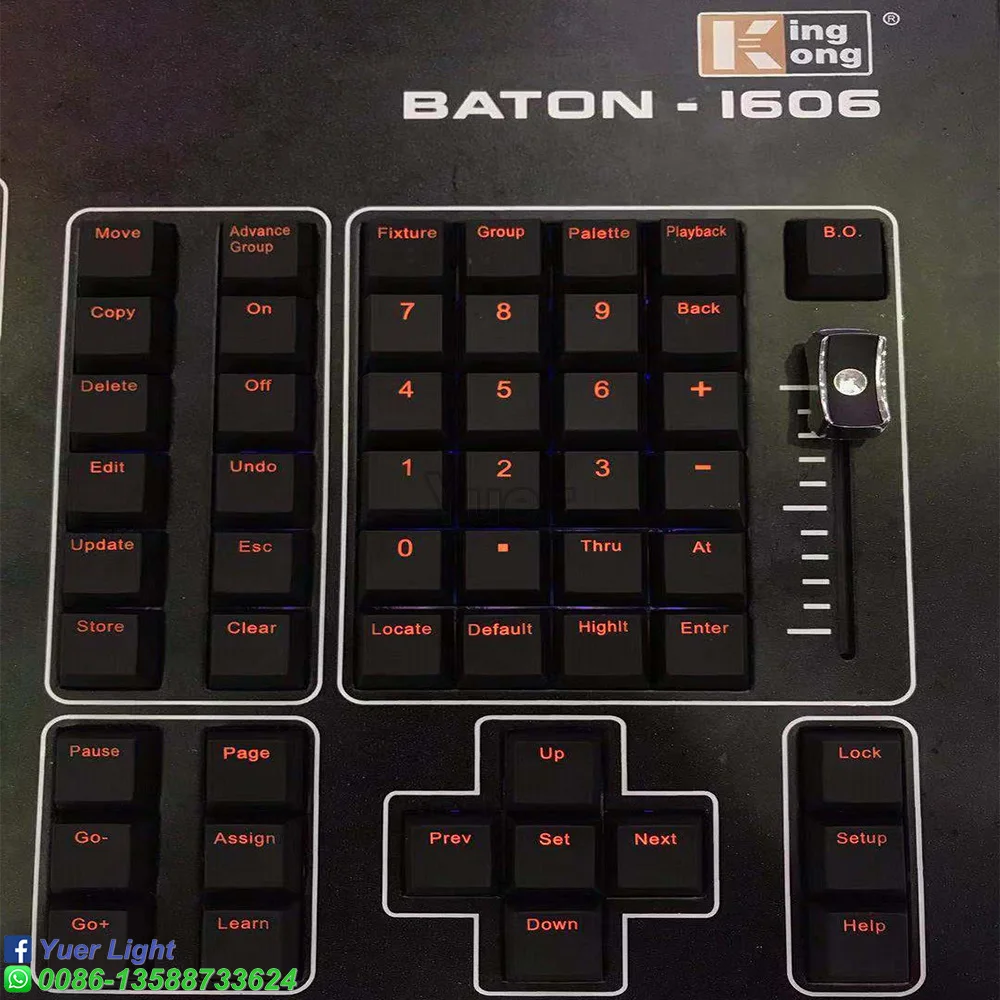 Kingkong BATON 1606 Profesional DMX Controller DJ Disco Etapă Consola de Echipamente 2048 Canale DMX512 Alerga 30 de scene Împreună