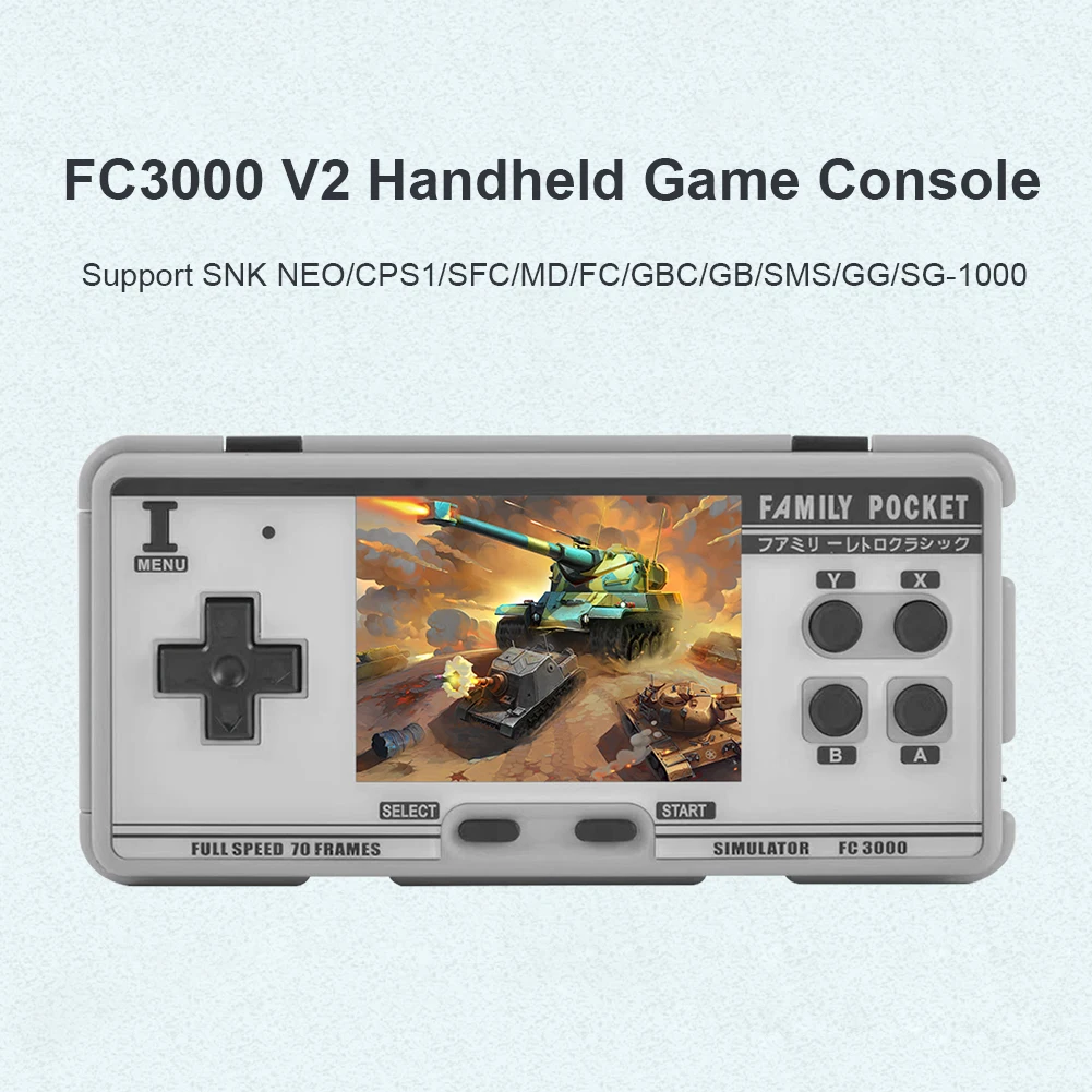 FC3000 V2 Retro Console Ecran LCD Color de Joc Classic Handheld Consola de jocuri Video Construit în 5000 de Jocuri Simulator de 10