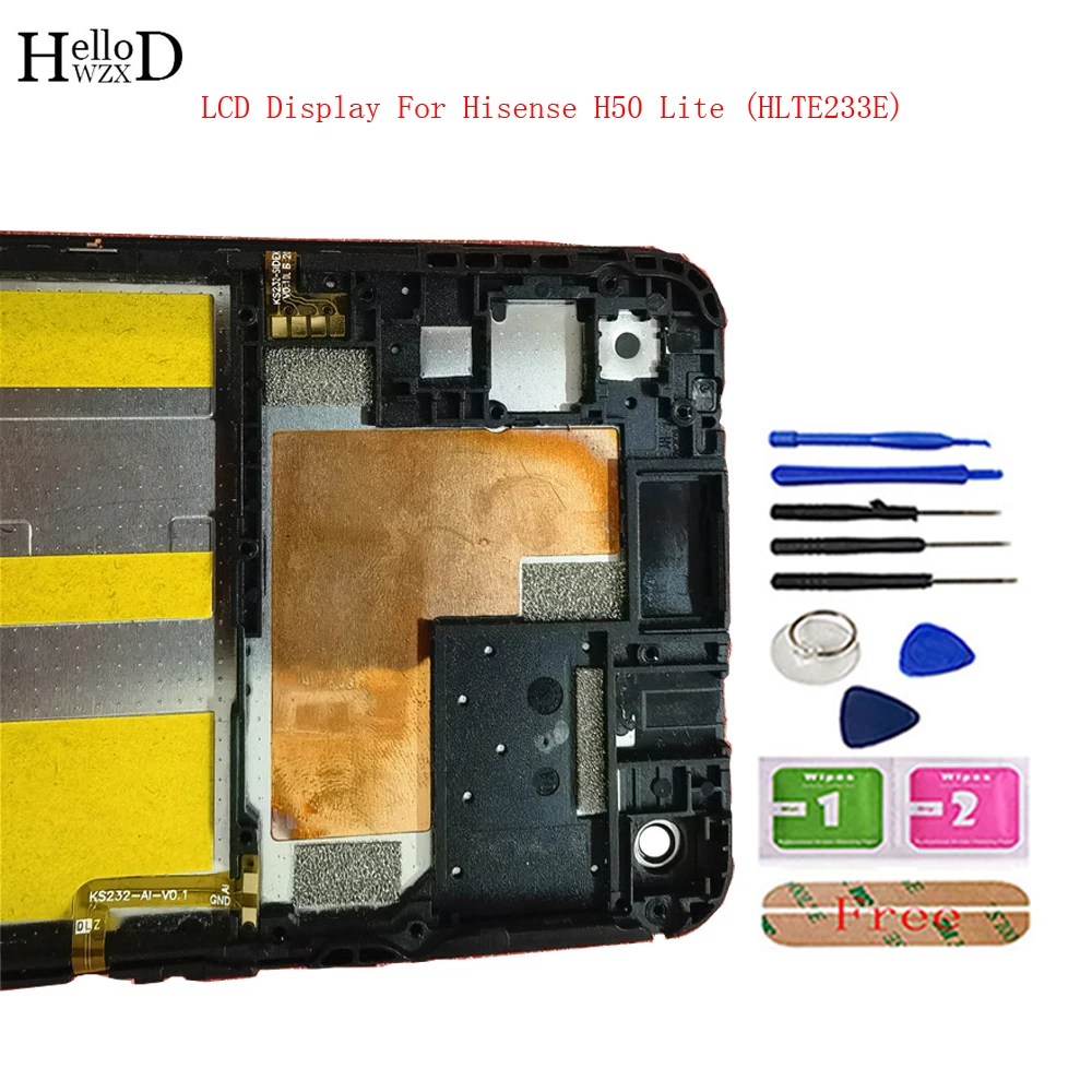 Mobile Display LCD Pentru Hisense H50 Lite HLTE233E Display LCD Touch Screen Digitizer Lcd-uri Senzor de Reparații de Instrumente de Asamblare Cadru
