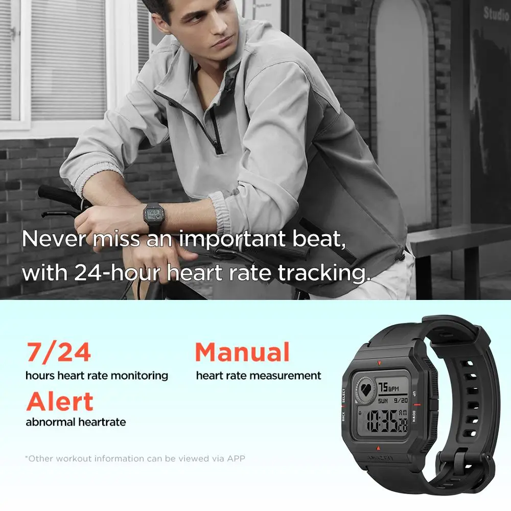 NOI 2020 Amazfit Neo Smart Watch Bluetooth Smartwatch 5ATM de Urmărire a frecvenței Cardiace 28 zile de Viață a Bateriei de Ceas Pentru Android, IOS, Telefon