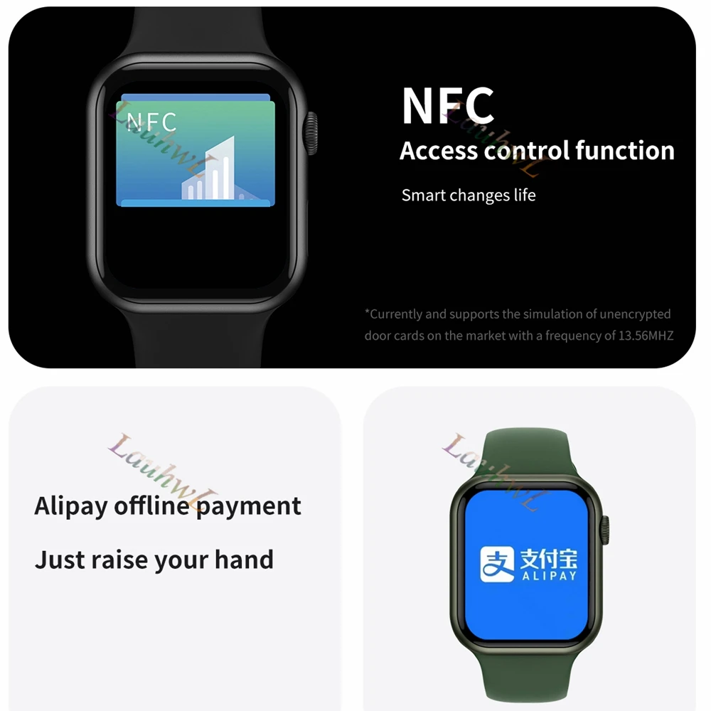 Nouă Bărbați Ceas Inteligent seria 7 HD Ecran de Ritm Cardiac tensiunea Arterială NFC IWO 7 Smartwatch Bluetooth Apel Femei Pentru Apple Watch