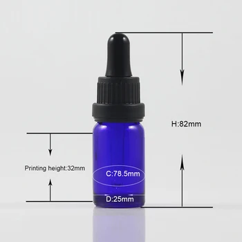 En-gros cosmetice recipient portabil 10ml ulei esențial dropper sticla pentru parfumuri în stoc