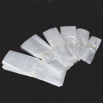 1000pcs pungă de plastic Transparent, ambalaje alimentare sac vesta pungă de cumpărături supermarket sac de ambalare sac