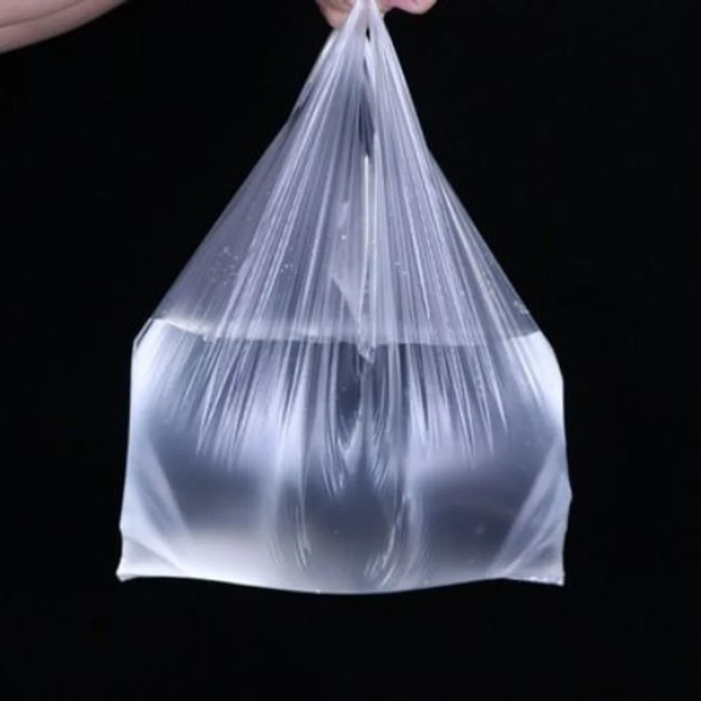 1000pcs pungă de plastic Transparent, ambalaje alimentare sac vesta pungă de cumpărături supermarket sac de ambalare sac 1