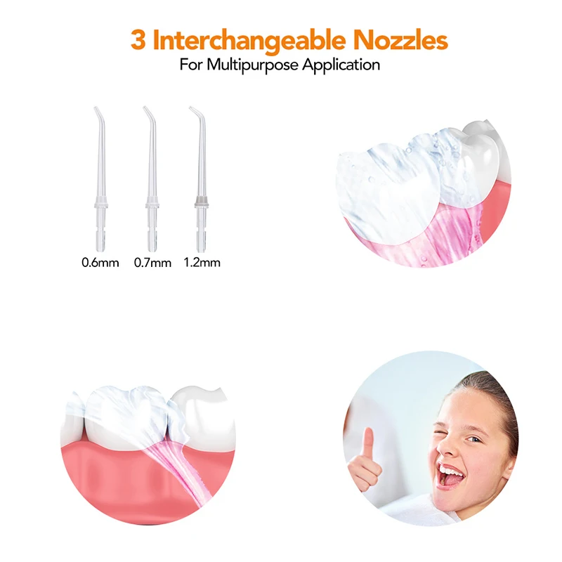 IPX7 electric Irigator Oral pentru Dinti Apă curată Ata USB Reîncărcabilă Dinte de curățare mașină