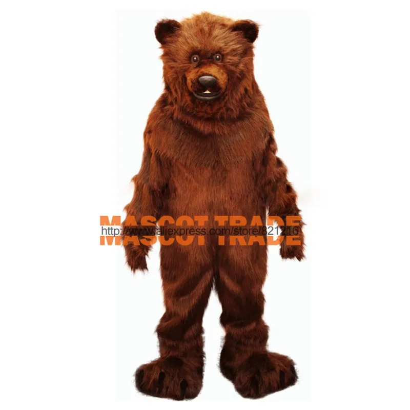 Prietenos Urs Grizzly De Calitate Profesională Usoare Mascota Costum Adult Dimensiune